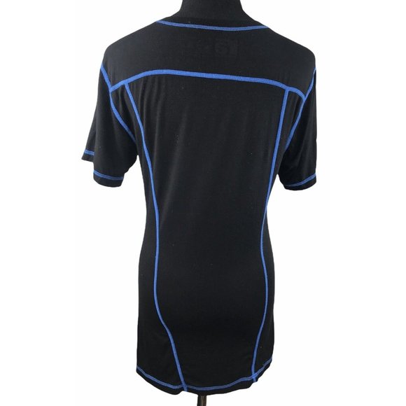 Aria Vail Cascade Athletic Club & Spa Trainer Tech wear 1.0 Shirt Black Blue S - Picture 5 of 7
